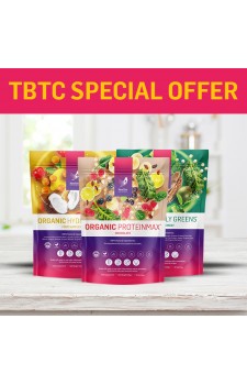 1 x Organic ProteinMax Choc, 1 x Organic Daily Greens, 1 x Organic Hydrate Plus - usual SRP £129.97
